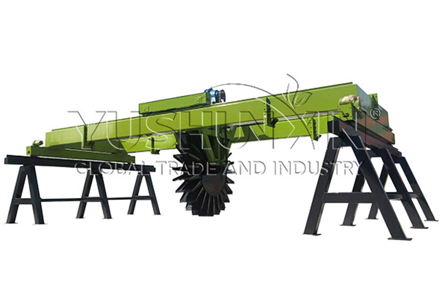 wheel type compost turner.