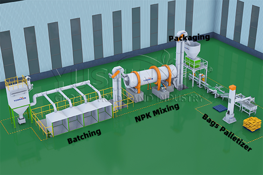 bulk blend biofertilizer production line