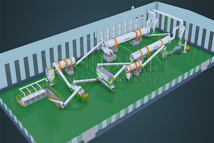 cow manure biofertilizer production line