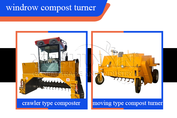 types of windrow compost turner