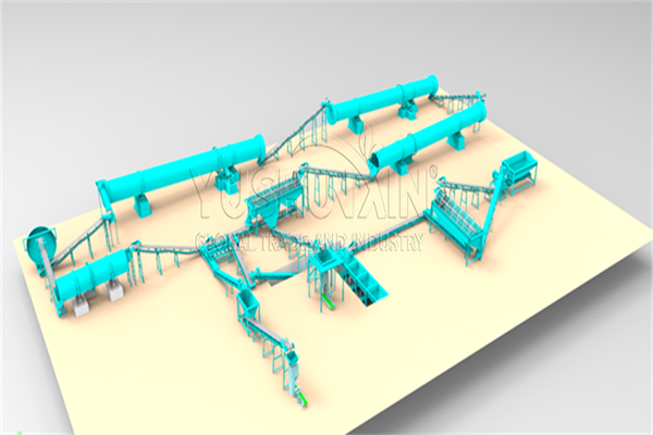 Compound biofertilizer production line