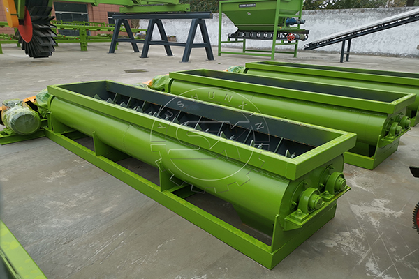 biofertilizer double shafts mixing equipment